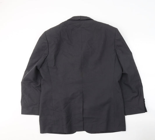 Knight & Asprey Mens Grey Polyester Jacket Suit Jacket Size L