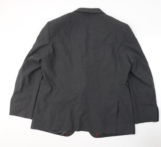 Marks and Spencer Mens Grey Polyester Jacket Suit Jacket Size XL