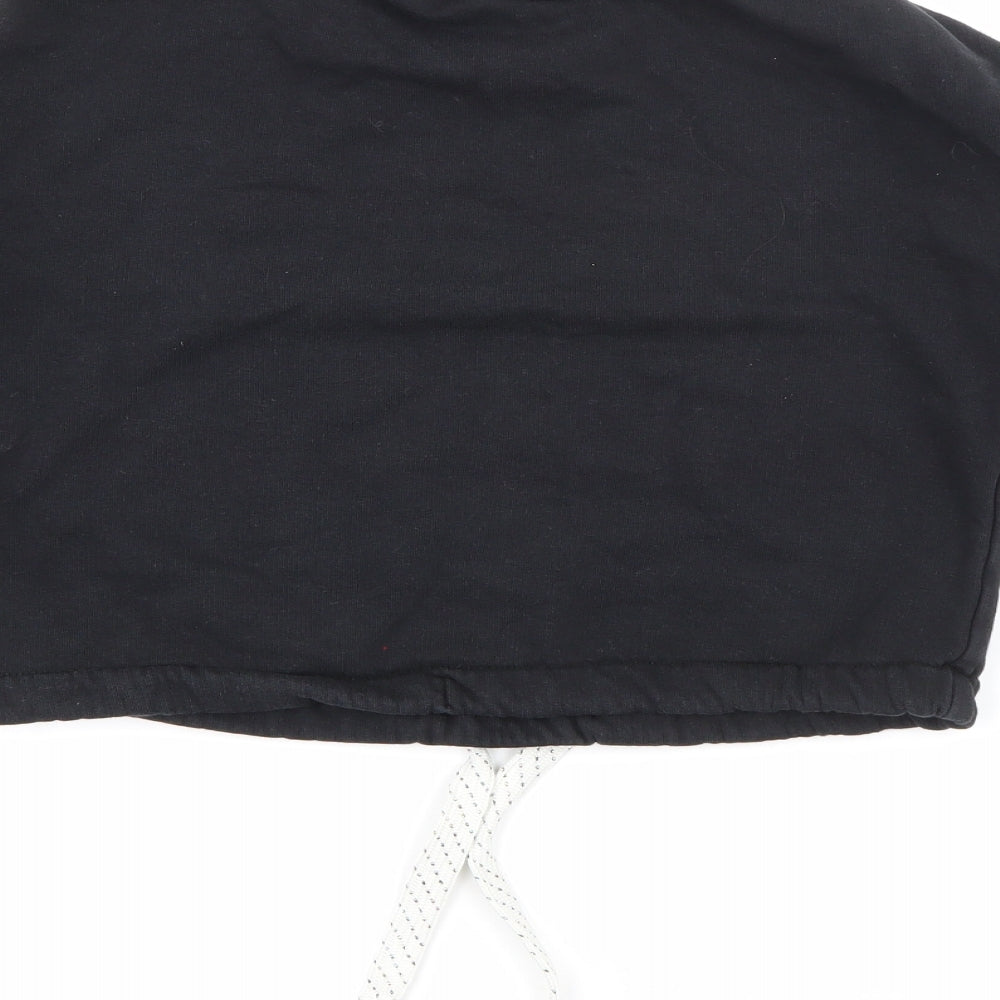 Marks and Spencer Girls Black Cotton Pullover Sweatshirt Size 7-8 Years