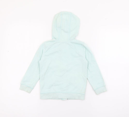 Geoger Girls Blue Cotton Full Zip Hoodie Size 2-3 Years Zip