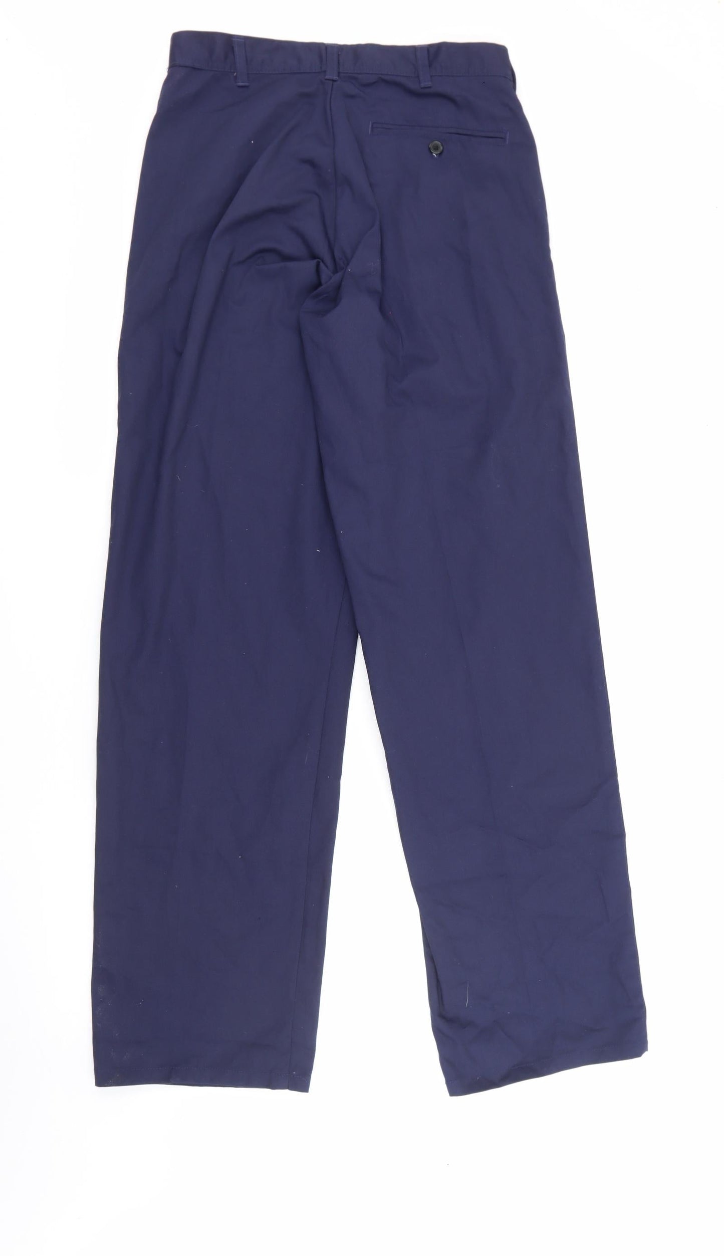 Portwest Mens Blue  Polyester Trousers  Size 30 in L33 in Regular Zip