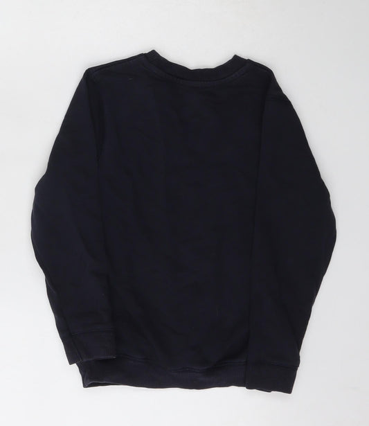 TU Boys Blue Cotton Pullover Sweatshirt Size 5 Years - School