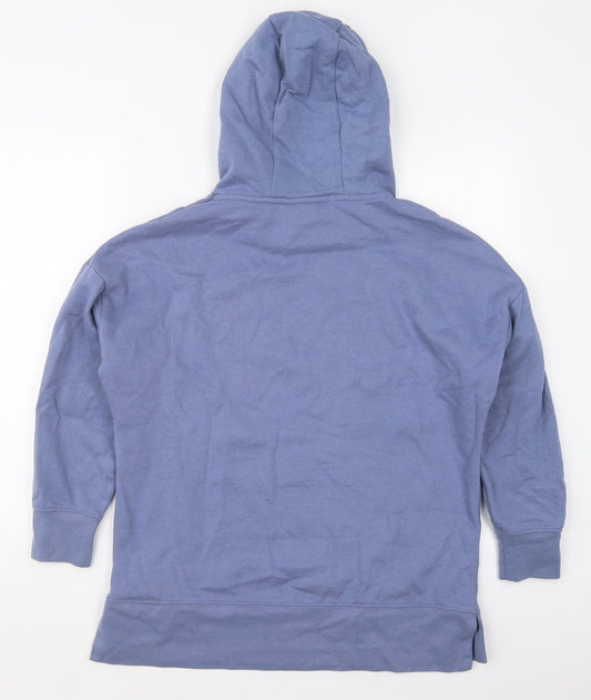 Dunnes Womens Blue Cotton Pullover Hoodie Size S Pullover