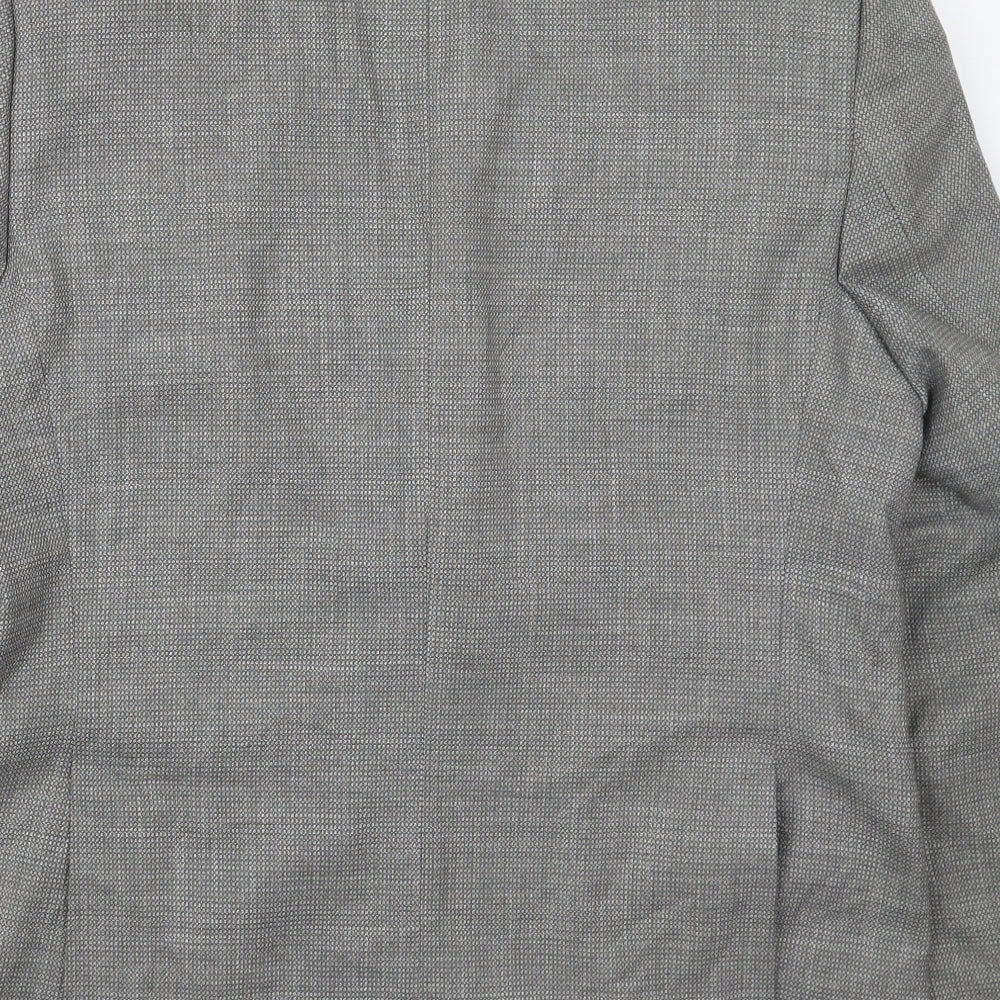 Marks and Spencer Mens Grey Polyester Jacket Suit Jacket Size 42