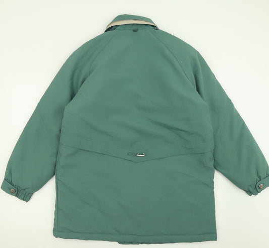 London Paris New York Womens Green Jacket Coat Size 18 Zip