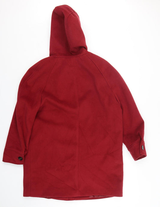 Marks and Spencer Womens Red Overcoat Coat Size 14