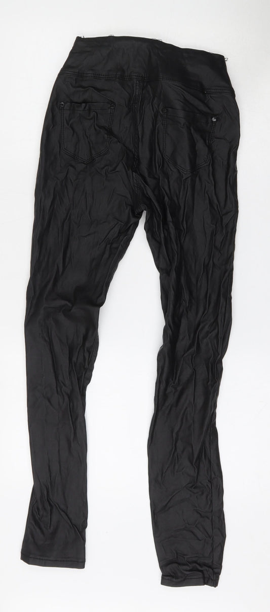 Denim Club Womens Black Polyamide Skinny Jeans Size 14 L27 in Regular Zip