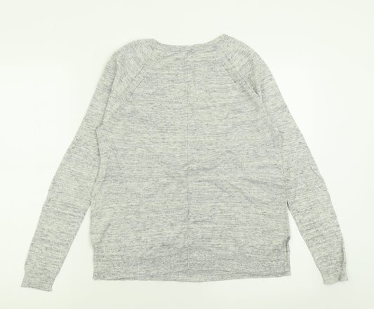Gap Mens Grey Crew Neck Cotton Pullover Jumper Size S