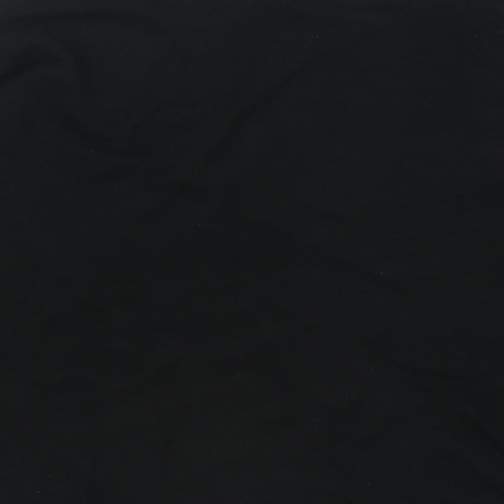 Marks and Spencer Womens Black Crew Neck Viscose Pullover Jumper Size 8
