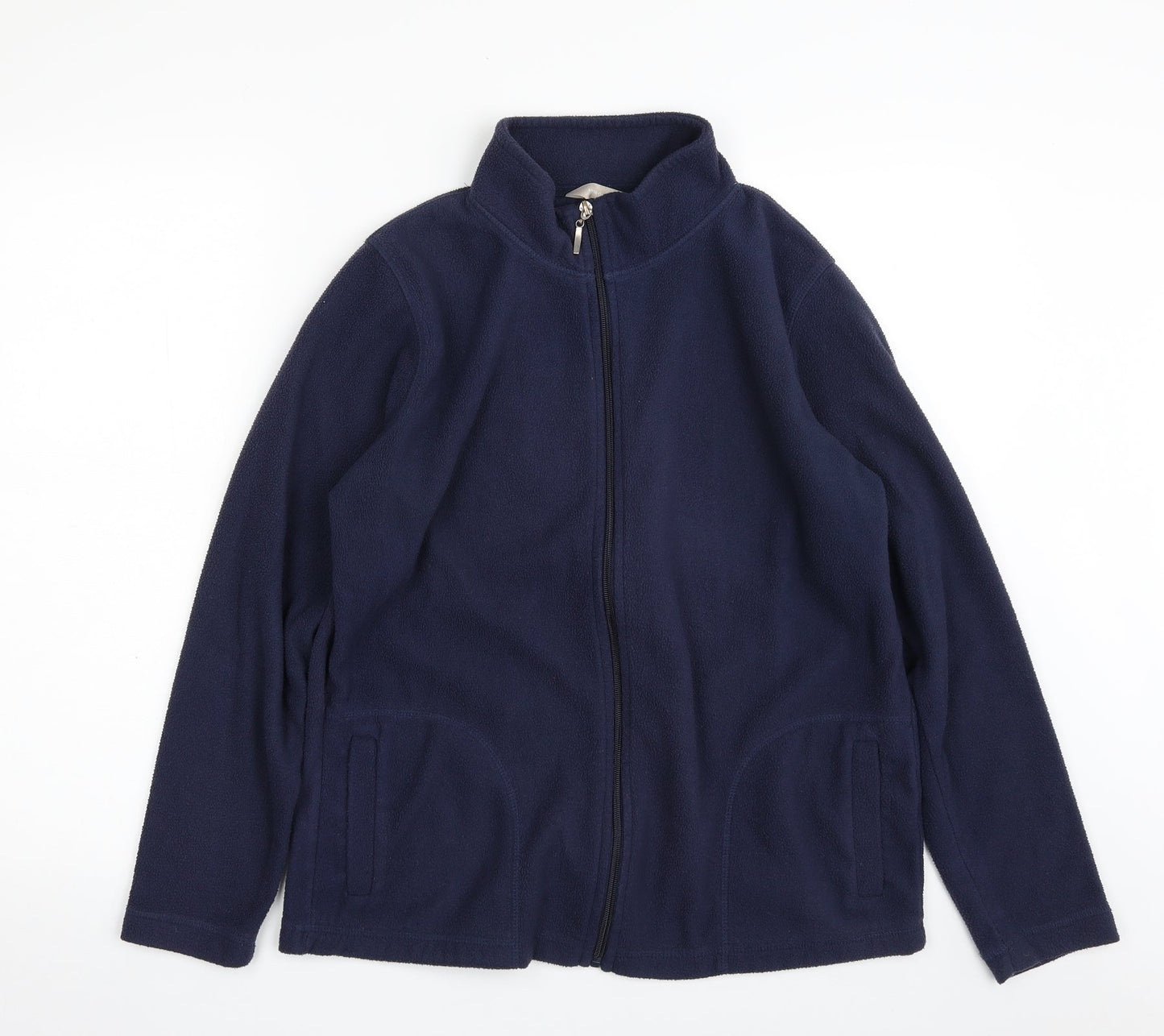Anthology Womens Blue Jacket Size 12 Zip - Size 12-14
