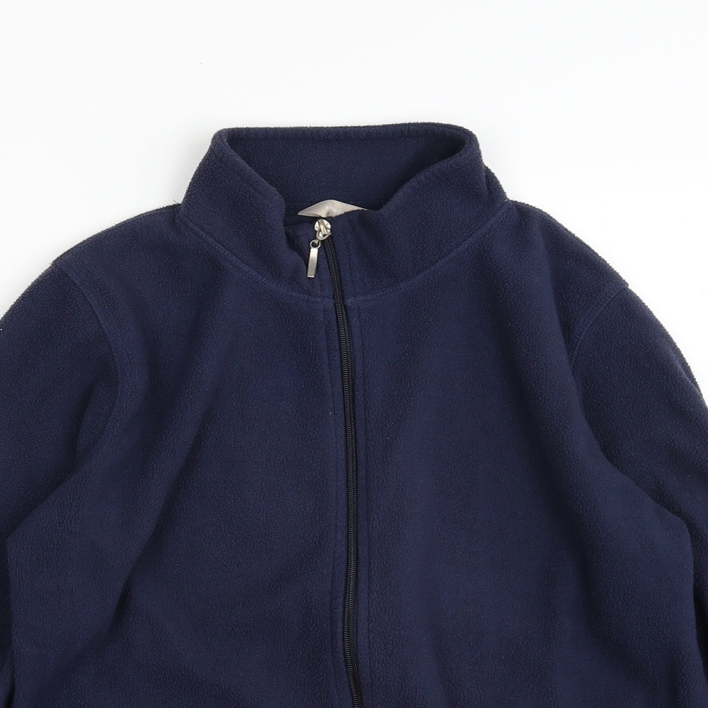 Anthology Womens Blue Jacket Size 12 Zip - Size 12-14