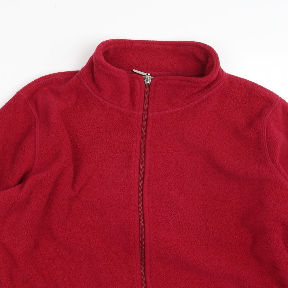 Anthology Womens Pink Jacket Size 12 Zip