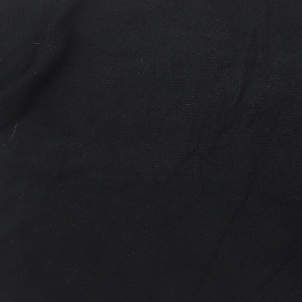 Cashmasoft Womens Black V-Neck Acrylic Pullover Jumper Size XL