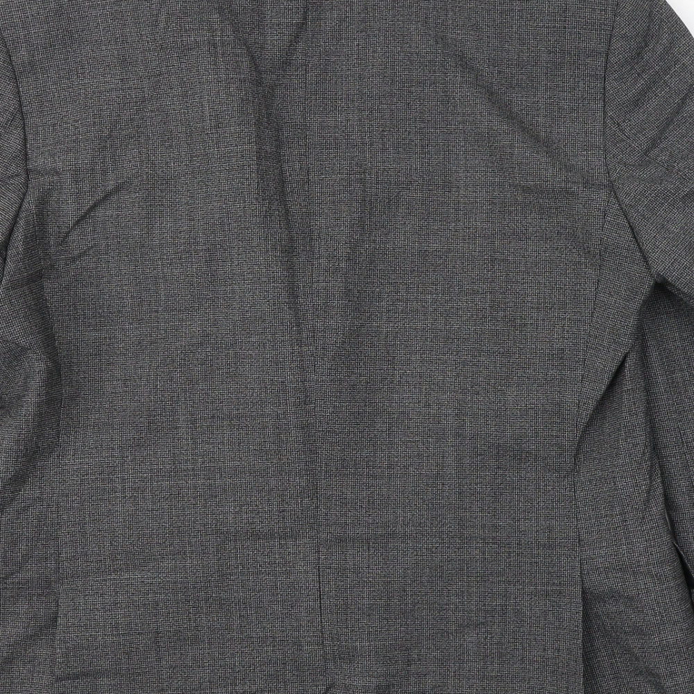 Marks and Spencer Mens Grey Polyester Jacket Suit Jacket Size L