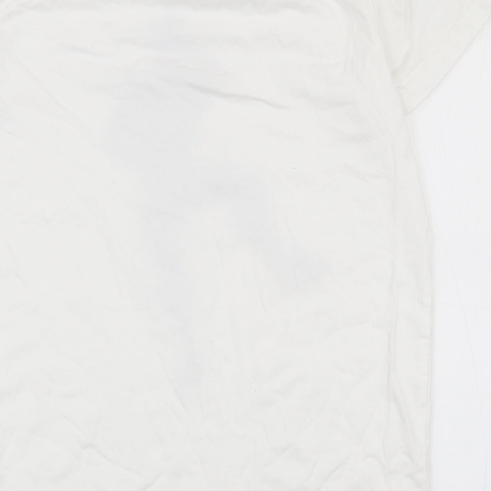 Matalan Boys White 100% Cotton Basic T-Shirt Size M Round Neck Pullover - Fortnite