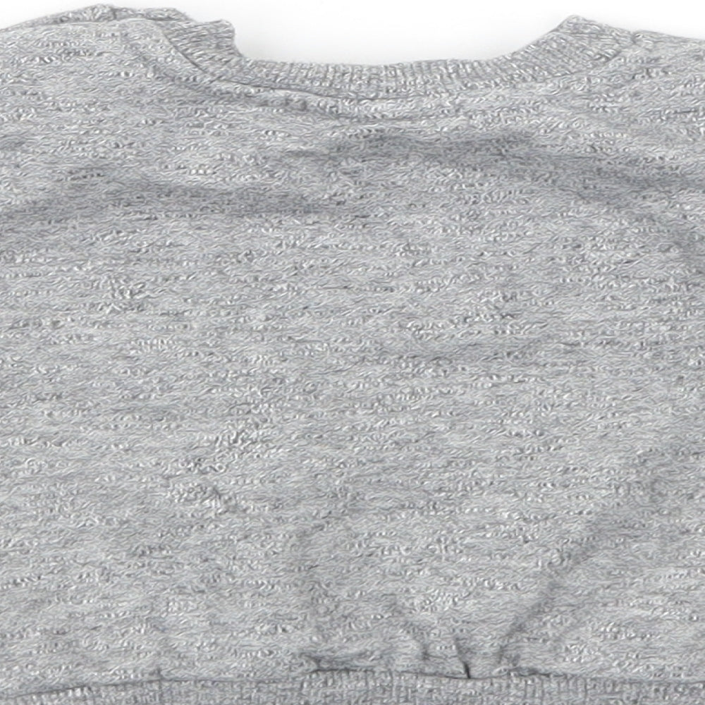 Primark Baby Grey Polyester Pullover Jumper Size 6-9 Months Snap - Mickey Mouse