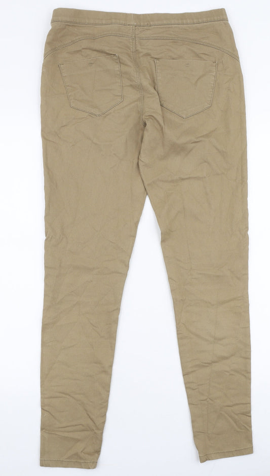 Denim Co Womens Brown Cotton Jegging Jeans Size 12 L29 in Slim