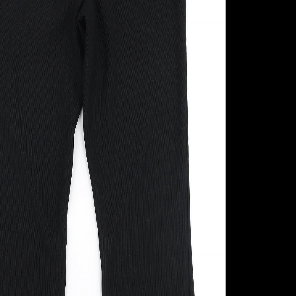 Papaya Womens Black Polyester Dress Pants Trousers Size 14 L26 in Regular