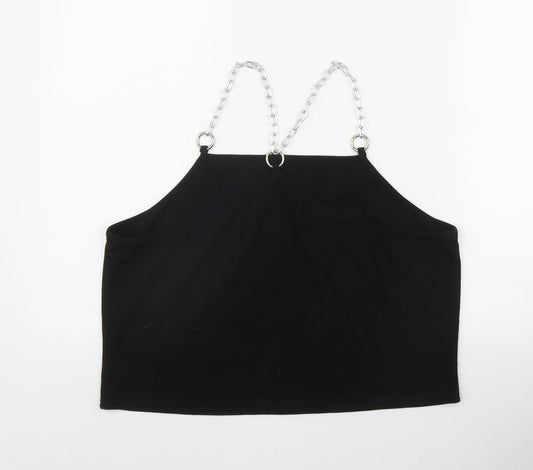 SheIn Womens Black Polyester Camisole Tank Size 4XL Square Neck