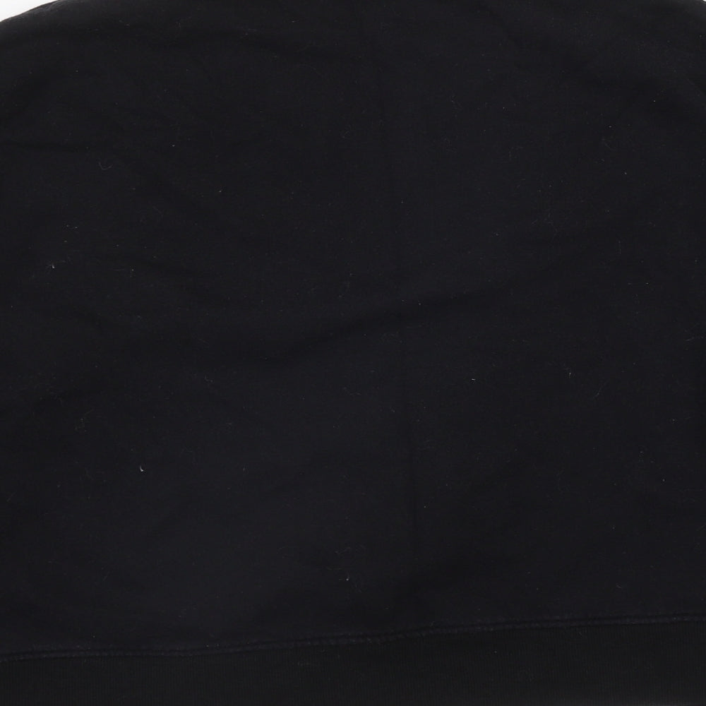 Primark Womens Black Cotton Pullover Sweatshirt Size 12 Pullover