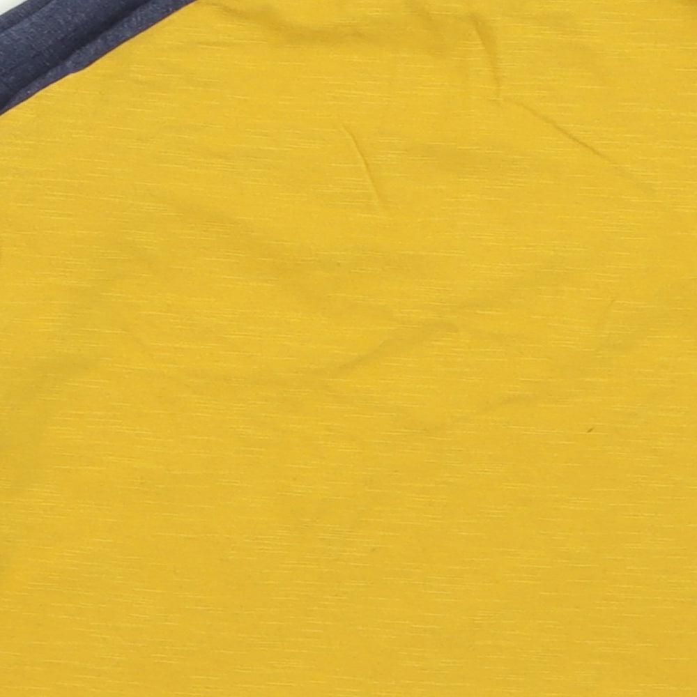 Dunnes Stores Boys Yellow Cotton Basic Casual Size 2-3 Years Crew Neck Pullover