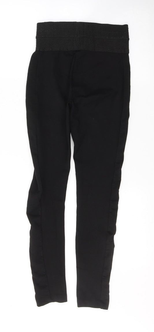 Zara Womens Black Polyester Jegging Leggings Size XS L26 in