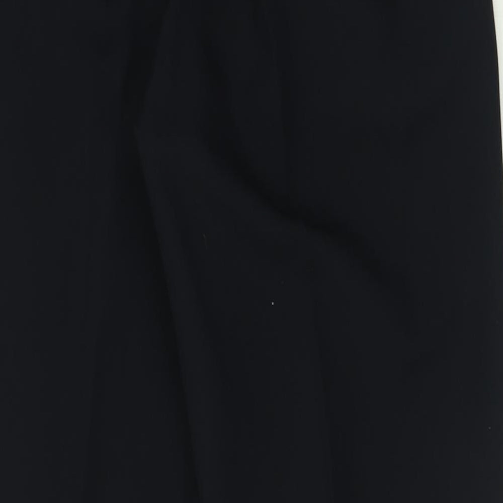 BM Womens Blue Polyester Trousers Size 16 L30 in Regular