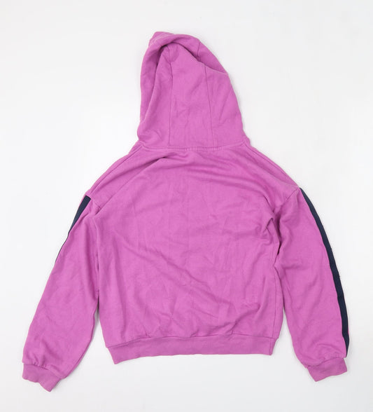 TU Girls Pink Cotton Pullover Hoodie Size 11 Years