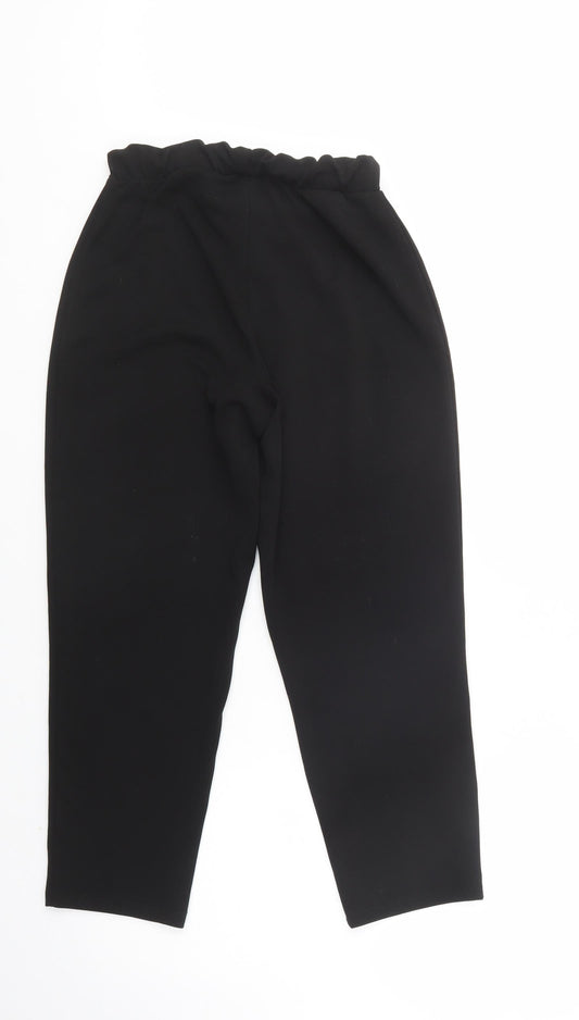 ASOS Womens Black Polyester Dress Pants Trousers Size 8 L26 in Regular