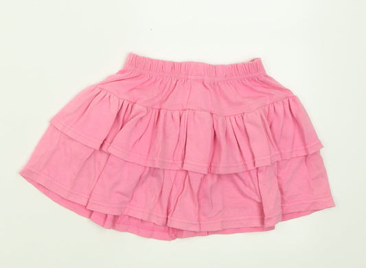 Adams Girls Pink Polyester A-Line Skirt Size 2 Years Regular Pull On