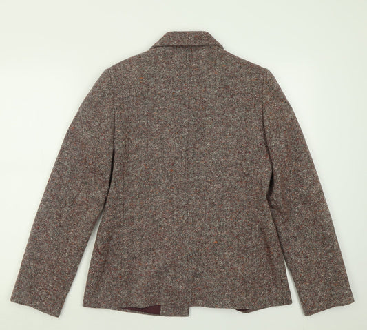 Cote Femme Womens Brown Jacket Size 12 Button