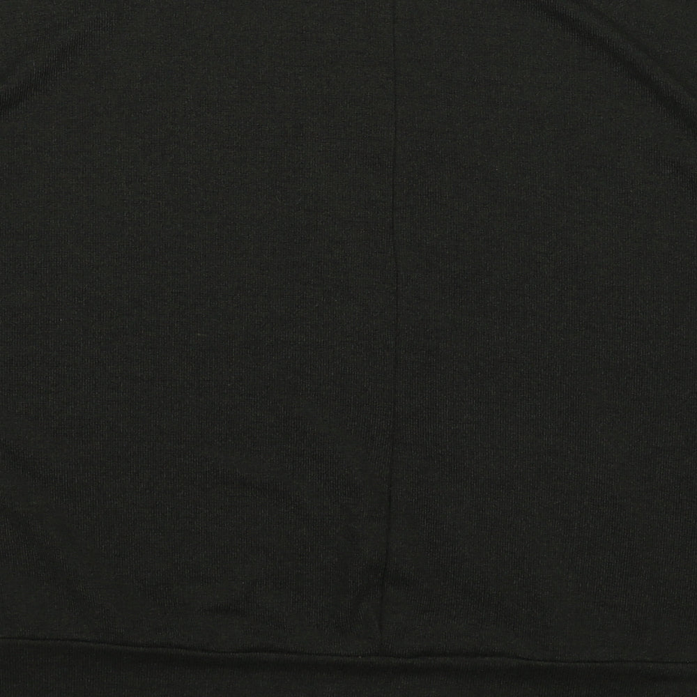 Apricot Womens Green Viscose Basic T-Shirt Size L Boat Neck