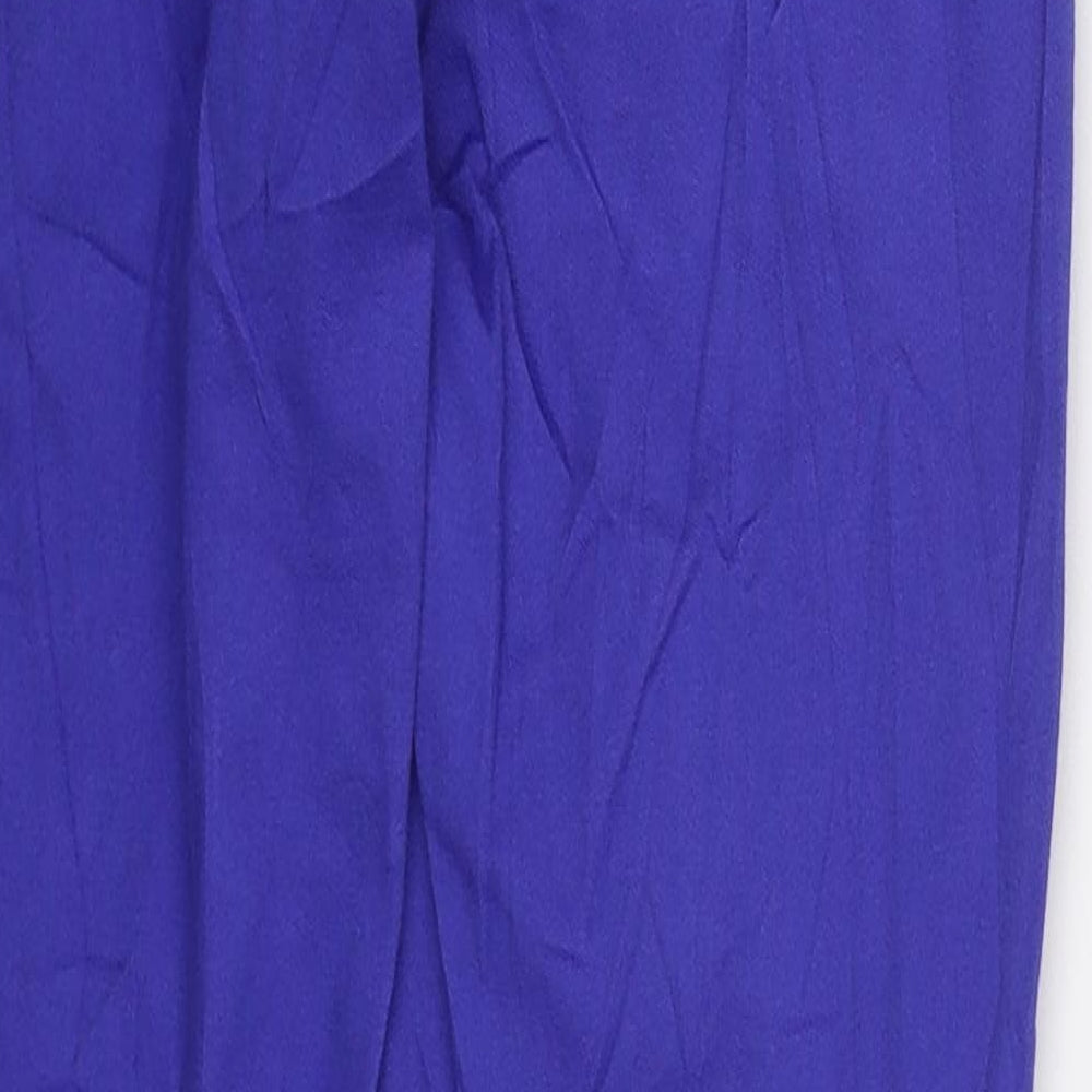 H&M Womens Blue Cotton Jegging Jeans Size 8 L30 in Regular Zip
