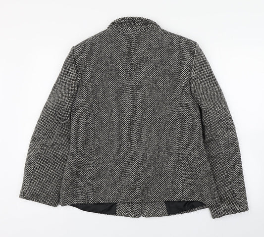 BHS Womens Black Jacket Blazer Size 12 Button