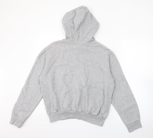 H&M Womens Grey Cotton Pullover Hoodie Size S - NASA
