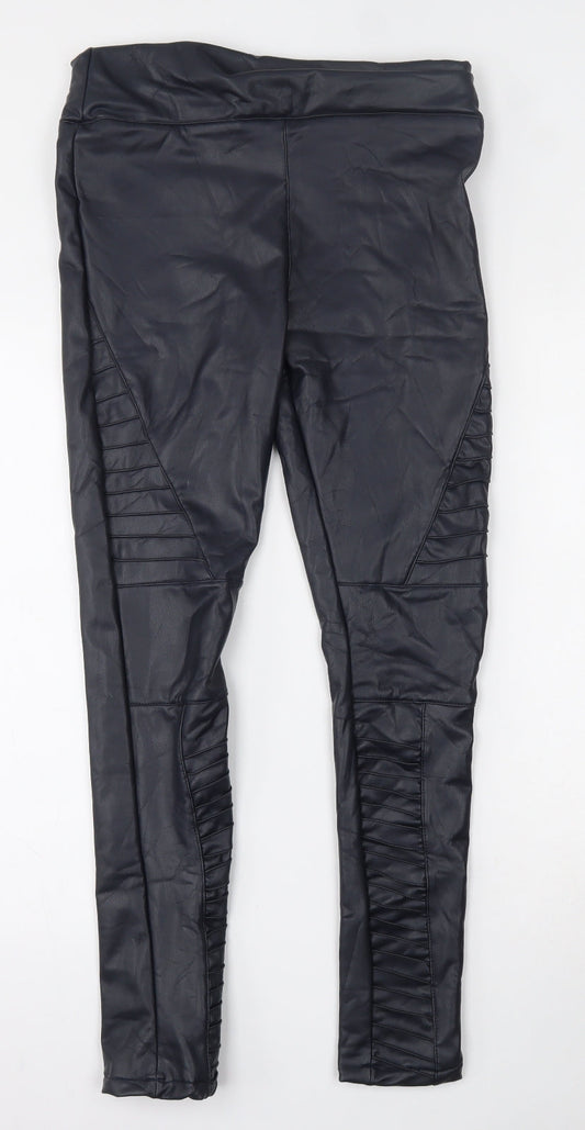 Babe Womens Grey Polyamide Trousers Size S L27 in Regular
