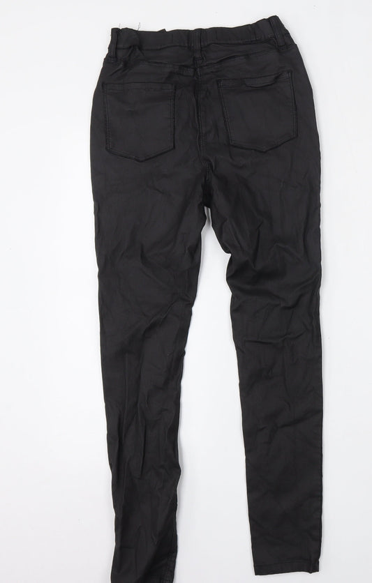 NEXT Womens Black Viscose Jegging Jeans Size 10 L28 in Regular