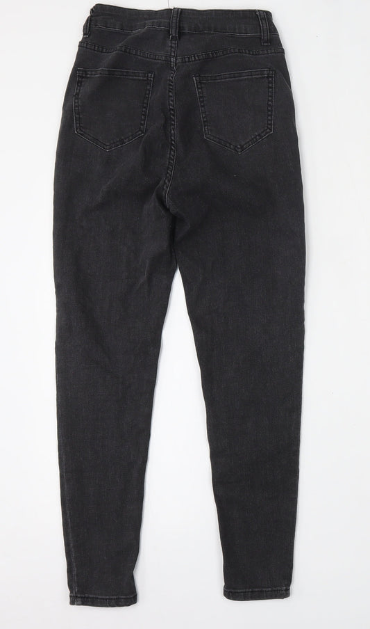 SheIn Womens Black Cotton Skinny Jeans Size XS L25 in Regular Button