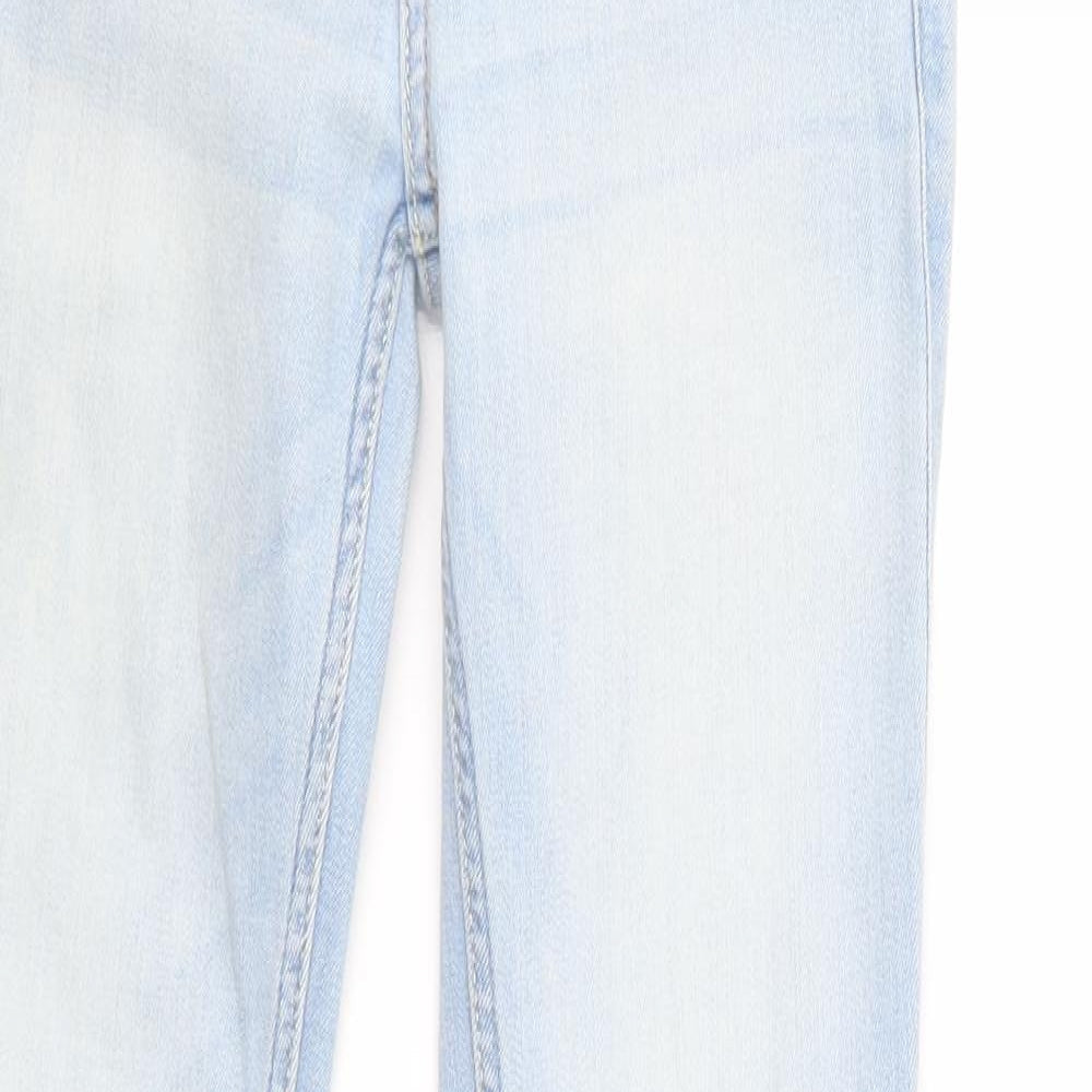 Hollister Womens Blue Cotton Skinny Jeans Size XS L28 in Regular Button