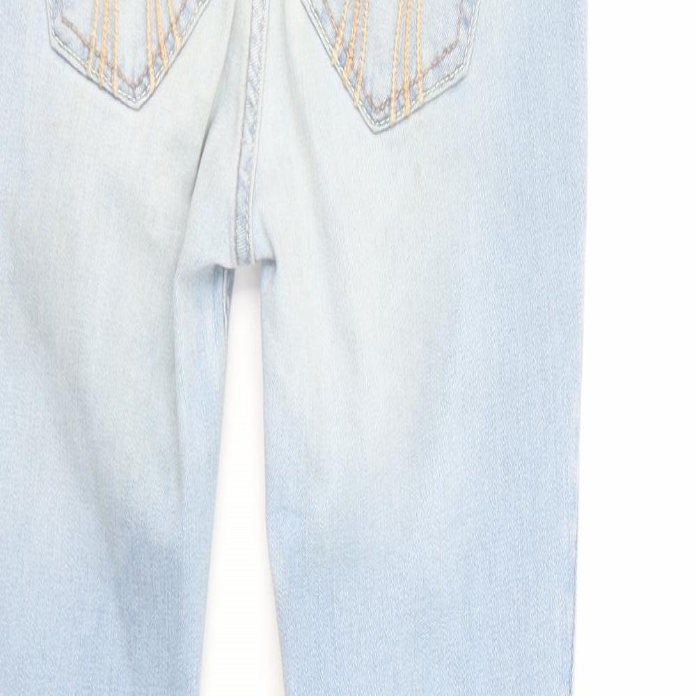 Hollister Womens Blue Cotton Skinny Jeans Size XS L28 in Regular Button