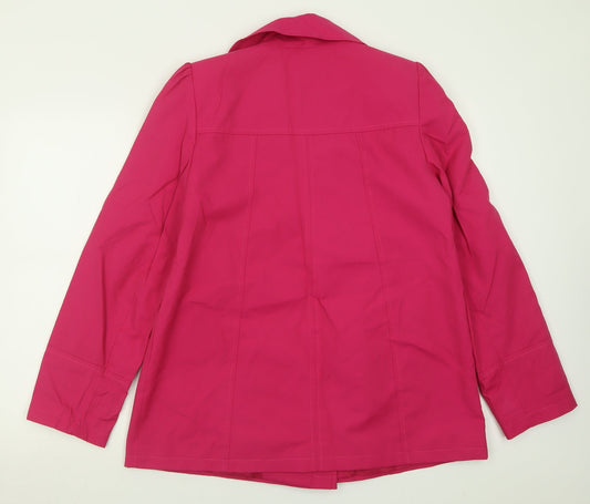BHS Womens Pink Jacket Size 12 Button