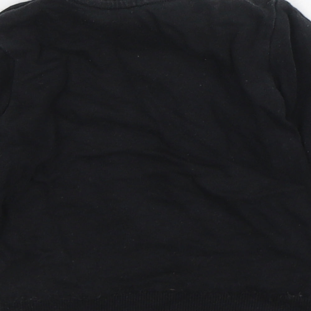 George Boys Black Cotton Pullover Jumper Size 3-6 Months Pullover