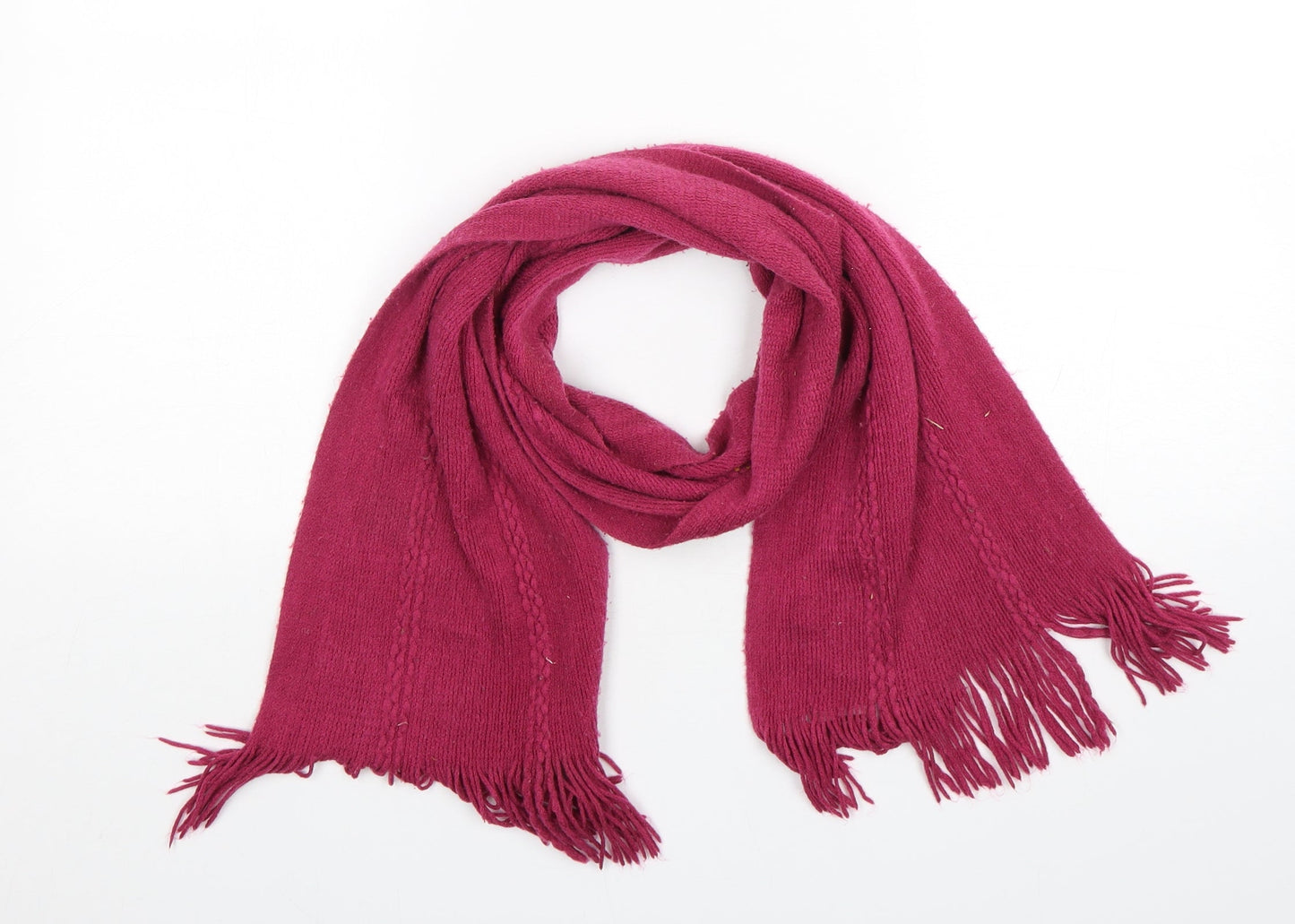 Preworn Womens Purple Polyester Scarf