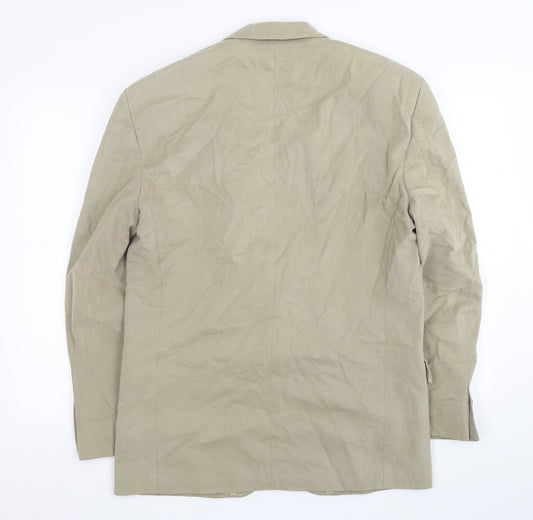 Gurteen Mens Beige Cotton Jacket Suit Jacket