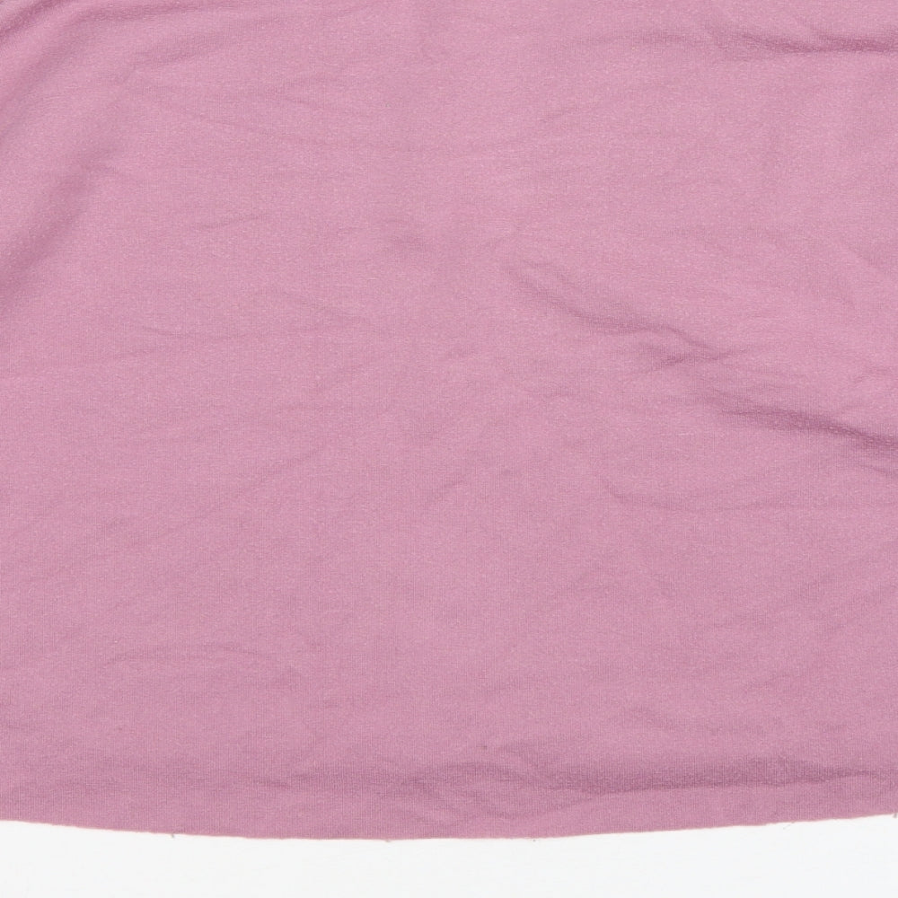 Primark Womens Purple Polyester Pullover Sweatshirt Size 10 Pullover - Cropped