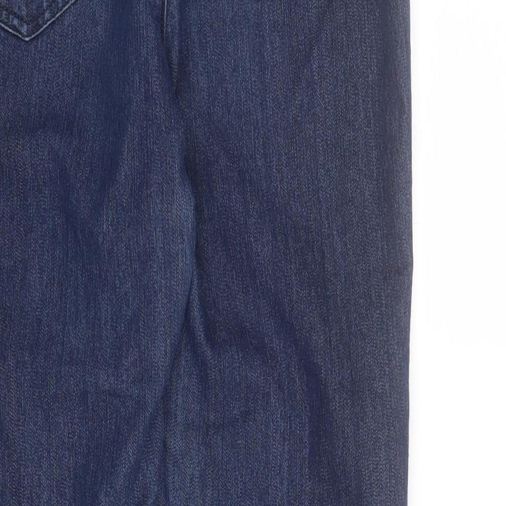 Marks and Spencer Womens Blue Cotton Jegging Jeans Size 10 L28 in Regular