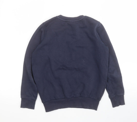 Umbro Boys Blue Polyester Pullover Hoodie Size 7-8 Years Pullover