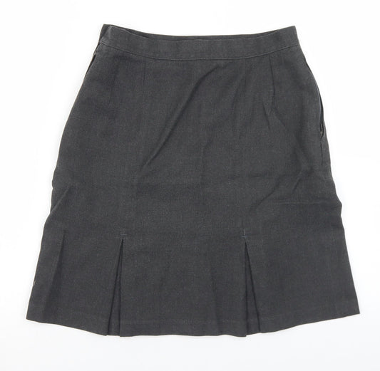 Whites Girls Grey Polyester Paperbag Shorts Size 15 Years Regular Buckle - school wear