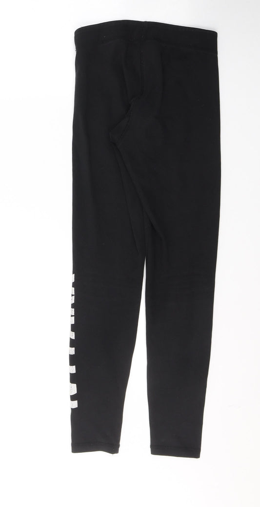 IVY PARK Womens Black Cotton Pedal Pusher Leggings Size XS L27 in