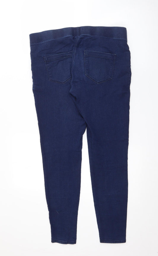 Papaya Womens Blue Cotton Jegging Jeans Size 10 L27 in Regular